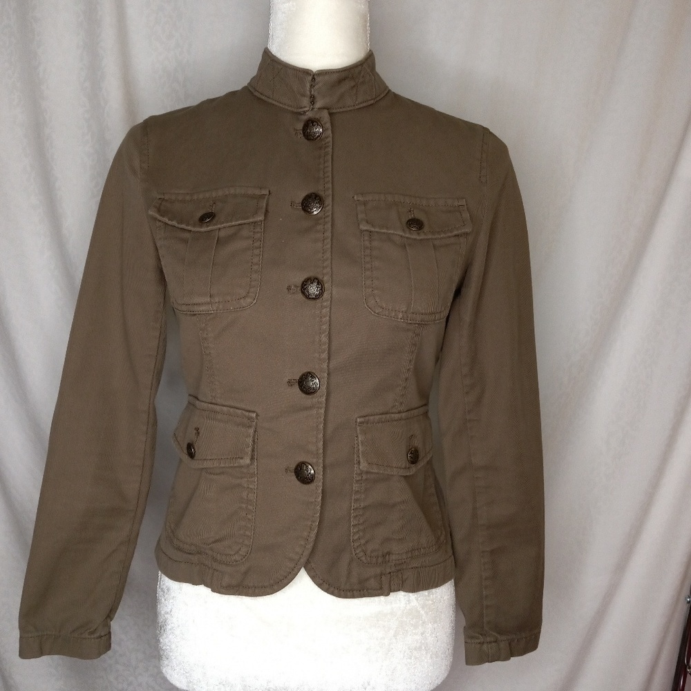 BANANA REPUBLIC Utility Jacket Sz 00P - Picture 9 of 10